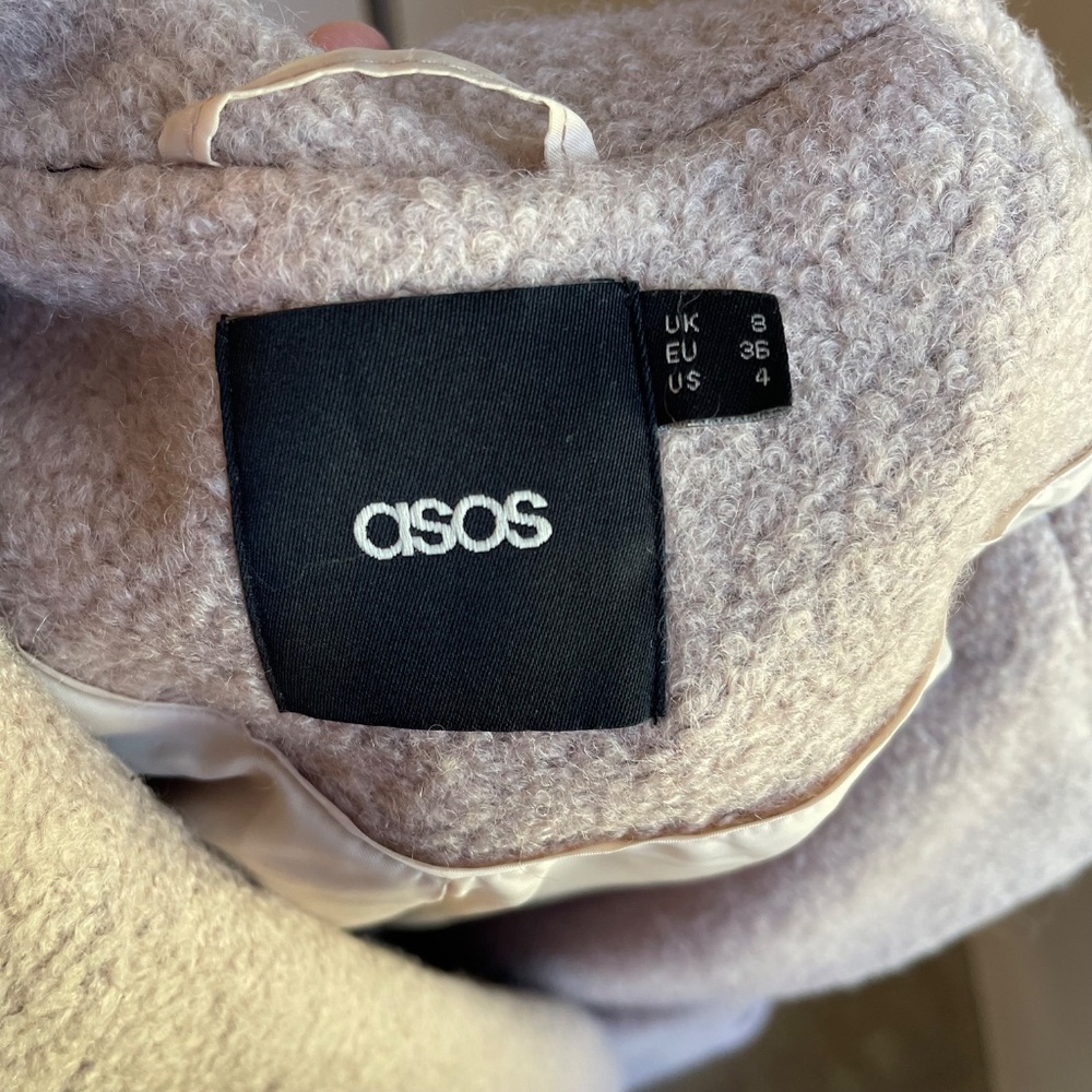 Unique ASOS Dusty Pink Maxi Coat - Picture 5 of 7